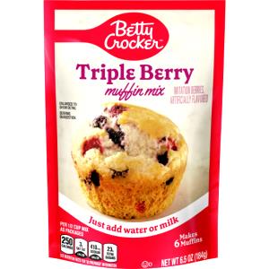 0.17 Pouch Muffin Mix Pouch, Triple Berry