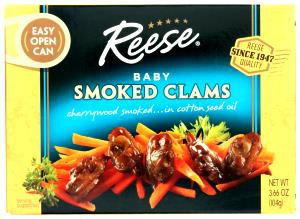 0.33 Cup Clams, Baby, Smoked