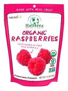 0.35 oz (10 g) Freeze-Dried Organic Raspberries