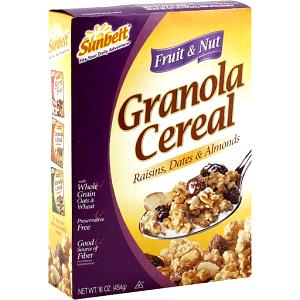 0.67 Cup Fruit & Nut Granola Cereal With Milk