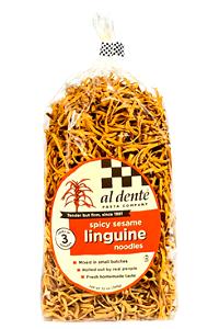 1 1/2 cups dry (2 oz) Spicy Sesame Linguine