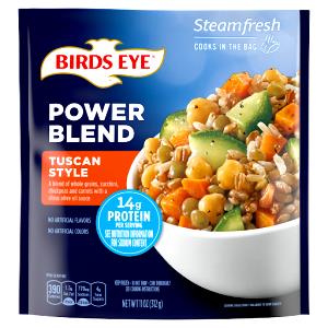 1 1/2 cups frozen (1 cup cooked) (202 g) Protein Blends Tuscan Style