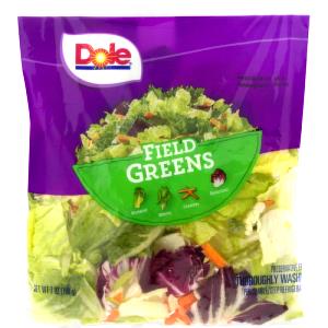 1 1/2 Cups Packaged Salads, Field Greens