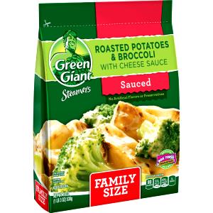 1 1/2 cups prepared Valley Fresh Steamers Roasted Potatoes with Broccoli and Cheese Sauce