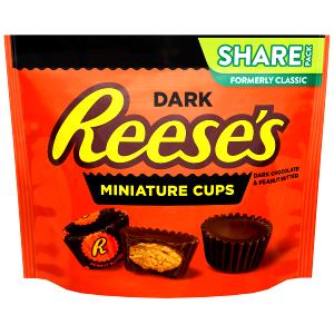 1 1/2 Oz Peanut Chocolate Candies Dark Brown/Orange