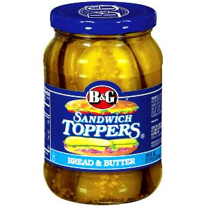 1 1/2 Pieces Bread & Butter Pickle Toppers