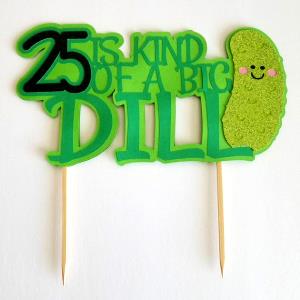 1 1/2 Pieces Polish Dill Pickle Toppers