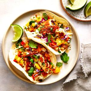1 1/2 Servings Blackened Fish Tacos