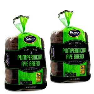 1 1/2" slice (2 oz) All Natural Pumpernickel Loaf