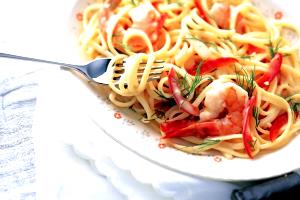 1 1/3 cups Shrimp Linguini