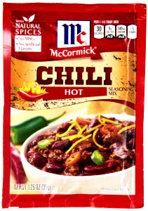 1 1/3 tsp (9 g) Original Chili Seasoning Mix