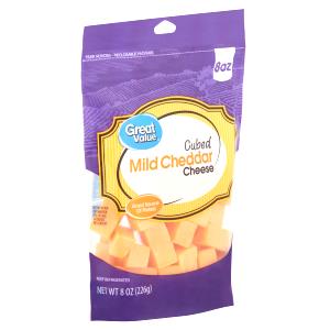 1 1/4" cube (30 g) LiveActive 2% Cheddar Cheese Cubes