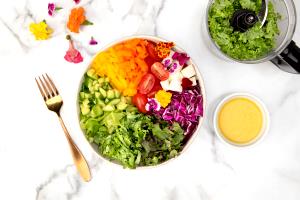 1 1/4 cups (85 g) Rainbow Salad