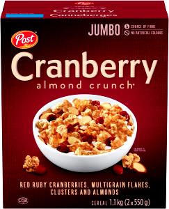 1 1/4 Cups Total Cranberry Crunch Cereal With Milk
