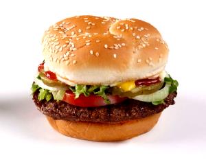 1 (1/4 Lb) Hamburger Hamburger with 1/4 Lb Meat on Bun