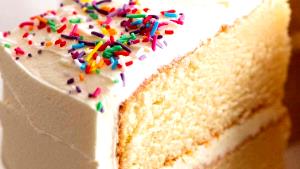 1 1-layer Cake Serving (8" Or 9" Dia, 2" High) Lowfat Lemon Cake