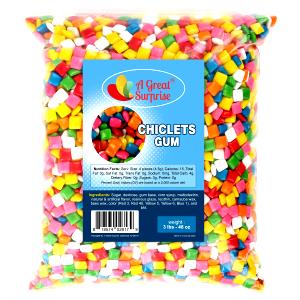 1 10 Chiclets Serving Chewing Gum (Sugared)