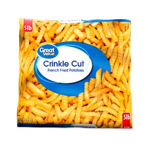 1 10 Crinkle Cuts Serving Deep Fried Potato French Fries (from Frozen)