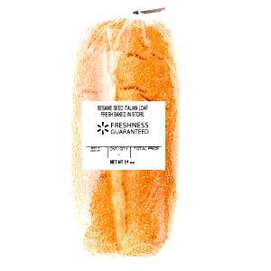 1/10 loaf (46 g) Sesame Seed Italian Loaf