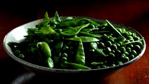 1 10 Oz Frozen Package Yields Cooked Snowpea (Pea Pod, from Frozen, Fat Not Added in Cooking)