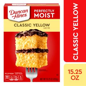 1/10 package baked (43 g) Classic Yellow Cake Mix