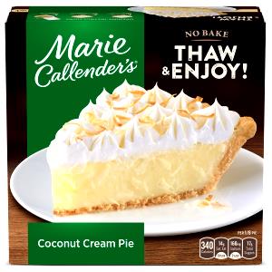 1/10 pie (107 g) Coconut Cream Pie