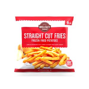 1 10 Straight Cuts Serving Deep Fried Potato French Fries (from Frozen)