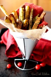 1 10 Strip Portion (3-1/2" To 4") Oven Baked Potato French Fries (from Frozen)