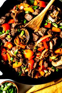 1 10 Strip Portion Cooked Green Peppers (Fat Added in Cooking)