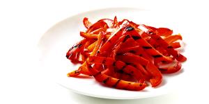 1 10 Strip Portion Cooked Red Peppers