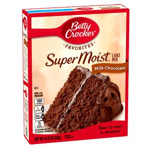 1/12 cake (43 g) SuperMoist Milk Chocolate Cake Mix