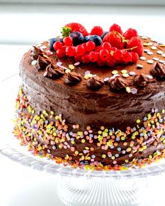 1/12 cake (80 g) Chocolate Cake & Vanilla Ice Cream