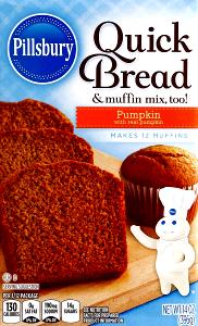 1/12 package (33 g) Pumpkin Quick Bread & Muffin Mix