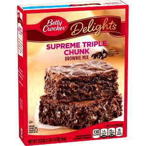 1/12 package (39 g) Triple Chocolate Chunk Brownies