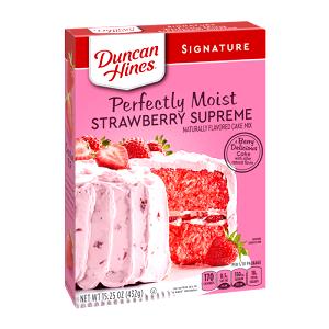 1/12 package (43 g) Moist Deluxe Cake Mix - Strawberry Supreme