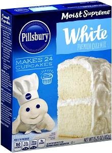 1/12 package (43 g) Moist Supreme Classic White Reduced Sugar Cake Mix