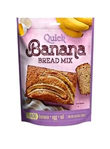 1/12 package mix (33 g) Quick Bread Mix - Banana