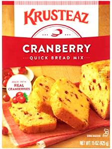 1/12 package mix (37 g) Quick Bread Mix - Cranberry Orange