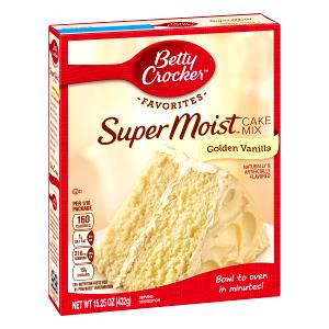 1/12 package mix (43 g) SuperMoist Golden Vanilla Cake Mix