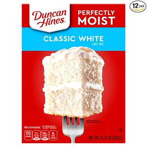 1/12 package Moist Deluxe Cake Mix - Classic White