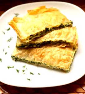 1/12 pie Spinach & Cheese Quiche
