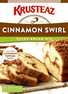 1/15 package (33 g) Cinnamon Swirl Quick Bread