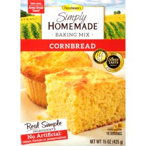 1/16 package (27 g) Simply Homemade Baking Mix Cornbread