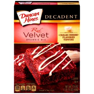 1/16 package (31 g) Red Velvet Decadent Brownie Mix
