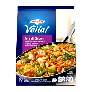 1 2/3 cups frozen (243 g) Voila! Teriyaki Chicken
