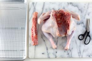 1/2 Back, Bone Removed Turkey Back Meat and Skin