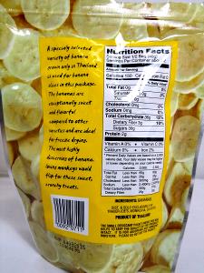 1/2 bag (40 g) Freeze Dried Banana Slices