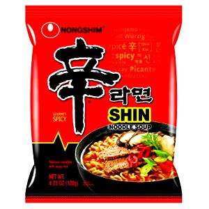 1/2 bag (60 g) Gourmet Spicy Shin Ramyun Noodle Soup