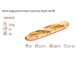 1/2 baguette (57 g) Demi Baguette