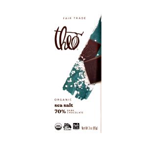 1/2 bar (42 g) Organic Fair Trade Sea Salt 70% Dark Chocolate